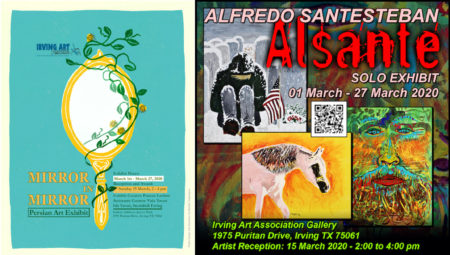 Receptions March 15 for Mirror in Mirror: Persian Art & Alfredo Santesteban Exhibits