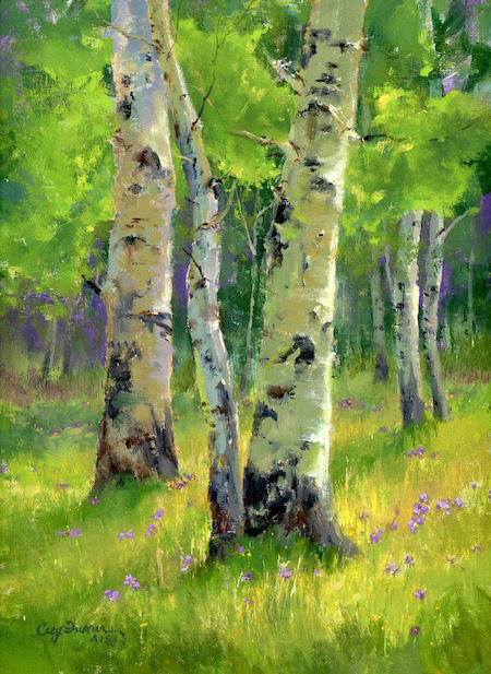 Cecy Turner: Oil Aspen Workshop, W/C Demo & more