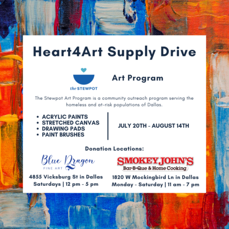 Heart4Art Supply Drive