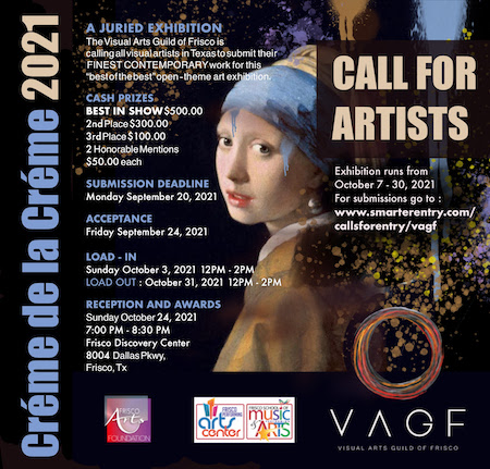 VAGF’s Creme de la Creme 2021 – call for entries