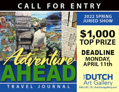 Dutch Art call for entries: ADVENTURE AHEAD | Travel Journal