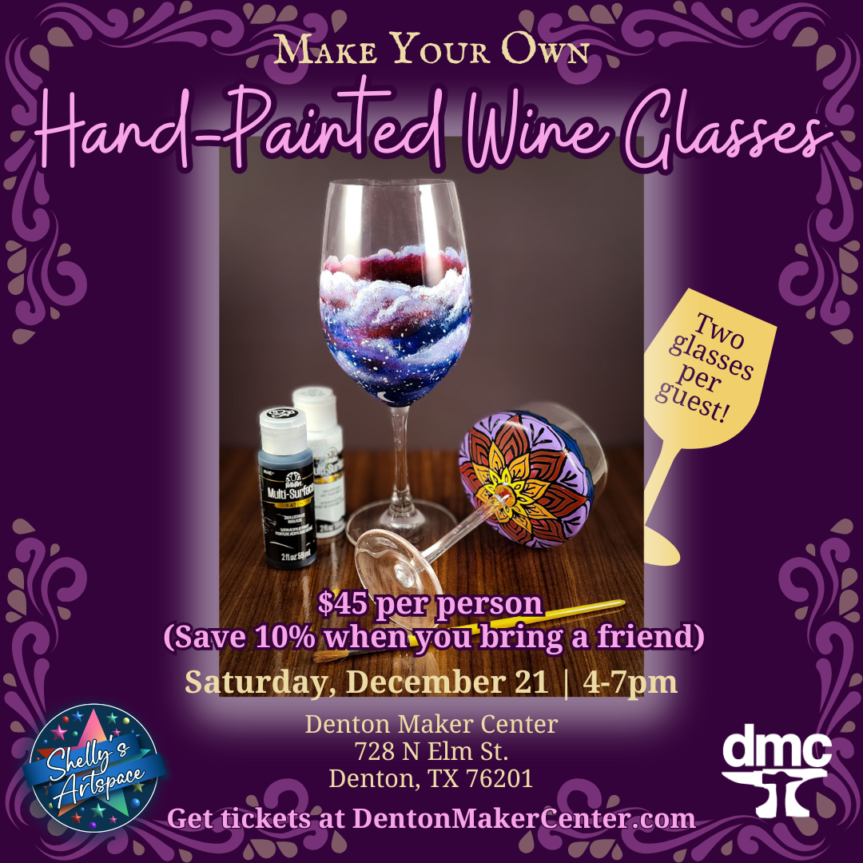 Make your own Hand-Painted Wine Glasses